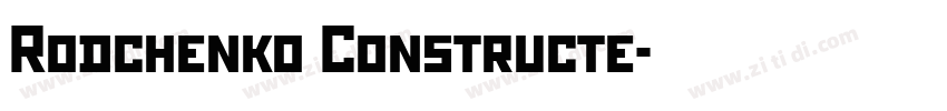 Rodchenko Constructe字体转换